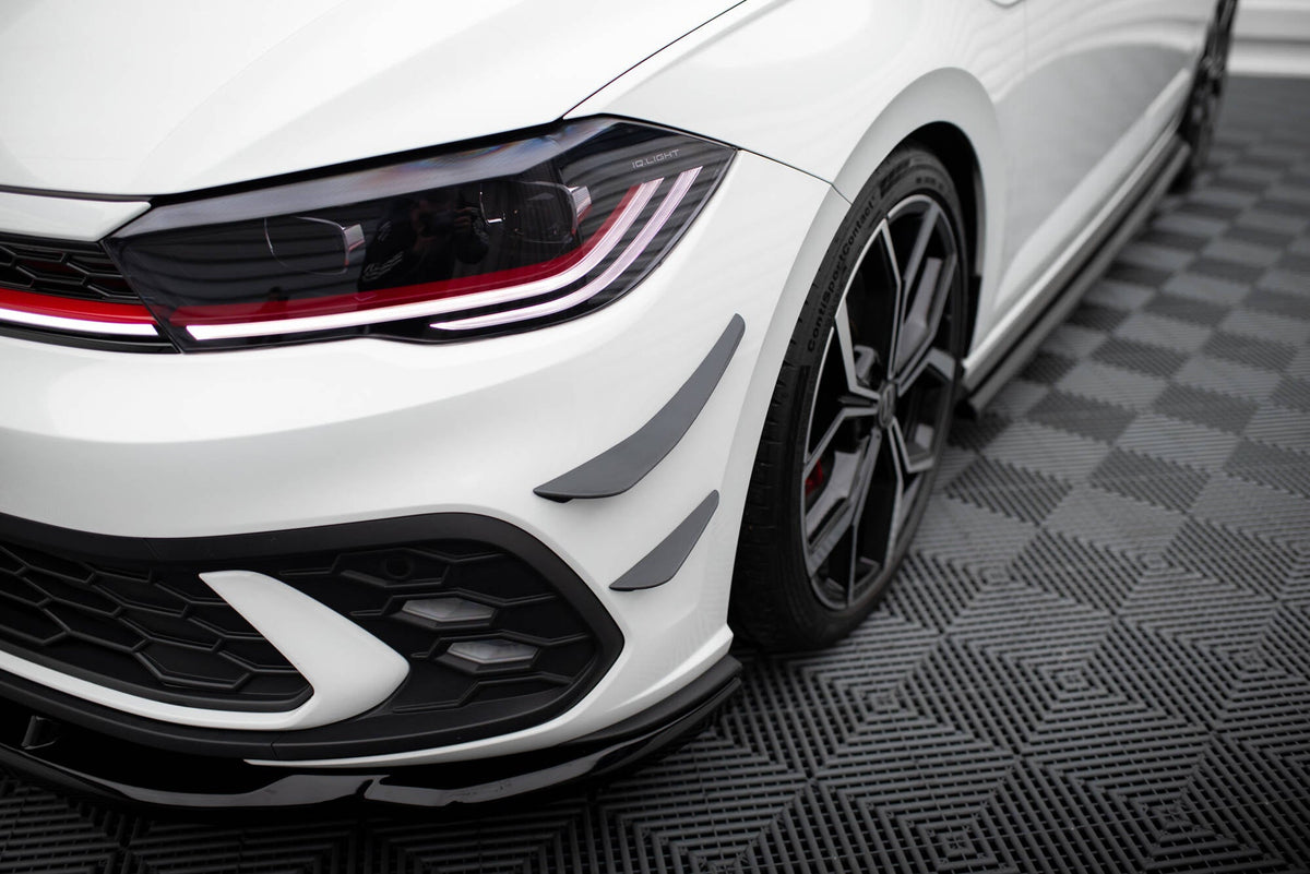 Canards de parachoques delantero para Volkswagen Polo GTI Mk6 Facelift