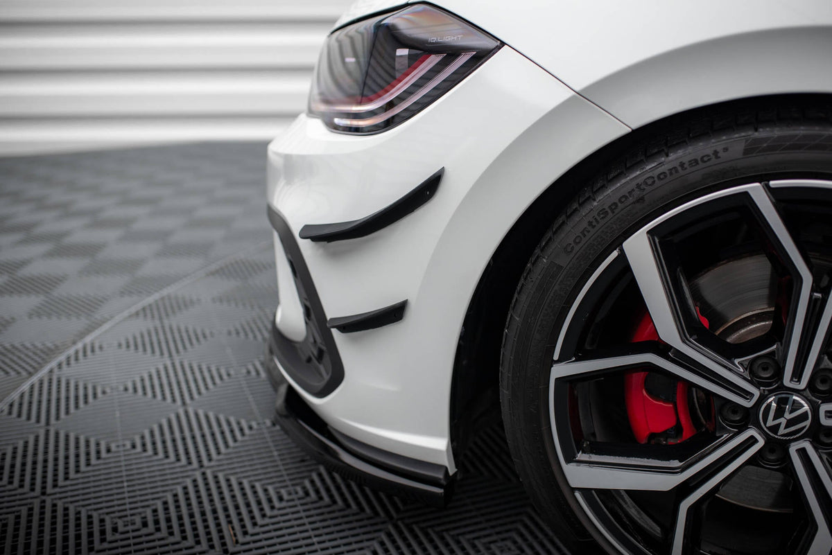 Canards de parachoques delantero para Volkswagen Polo GTI Mk6 Facelift