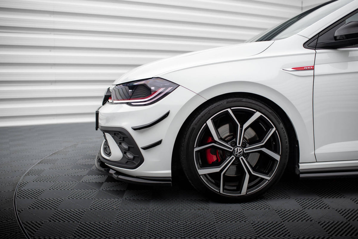 Canards de parachoques delantero para Volkswagen Polo GTI Mk6 Facelift