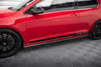 Difusores de taloneras Racing para Volkswagen Golf Mk7 GTI Clubsport