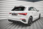 Difusor trasero + embellecedores de escape para Audi A3 S-Line Sportback 8Y