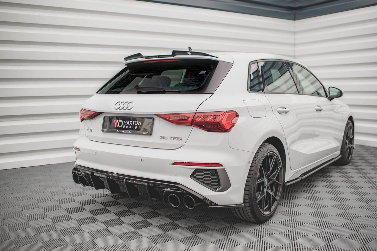 Difusor trasero + embellecedores de escape para Audi A3 S-Line Sportback 8Y