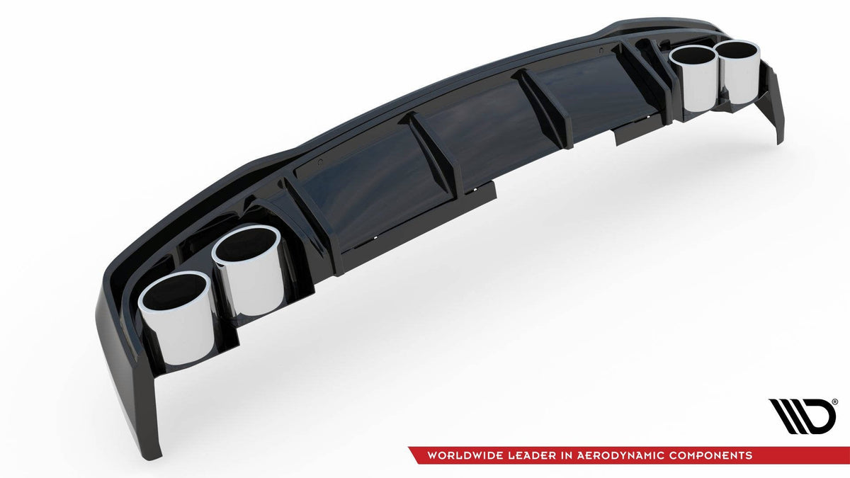 Difusor trasero + embellecedores de escape para Audi A6 S-Line / S6 C8 / C8 Facelift