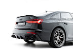 Difusor trasero + embellecedores de escape para Audi A6 S-Line / S6 C8 / C8 Facelift
