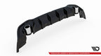 Difusor trasero + embellecedores de escape para Volkswagen Golf GTE / R-Line Mk8 / Mk8 Facelift