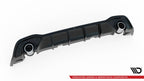 Difusor trasero + embellecedores de escape para Volkswagen Golf GTE / R-Line Mk8 / Mk8 Facelift
