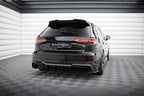 Difusor trasero para Audi A3 S-Line Sportback 8V Facelift (Version with dual Exhausts on one side)
