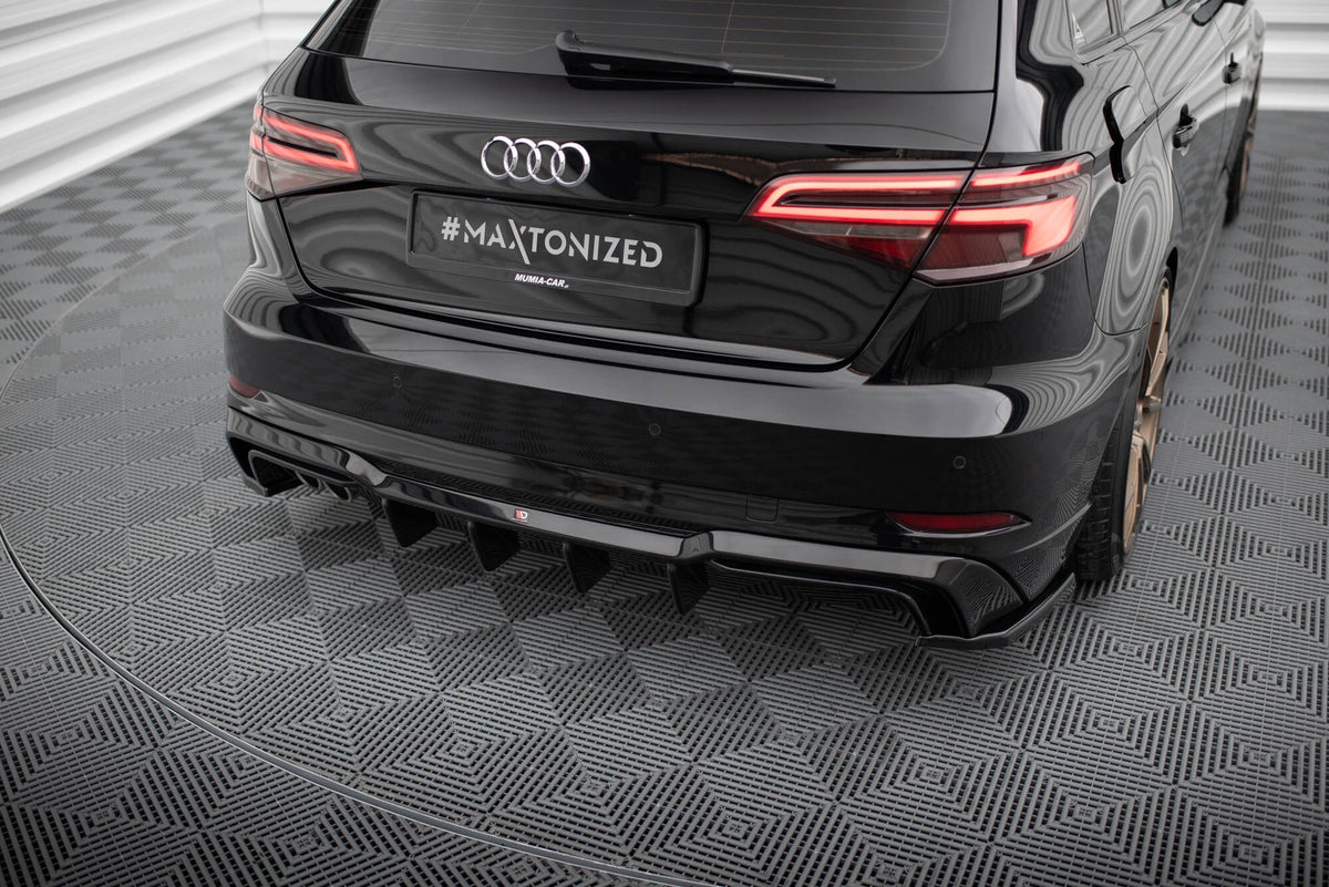 Difusor trasero para Audi A3 S-Line Sportback 8V Facelift (Version with dual Exhausts on one side)