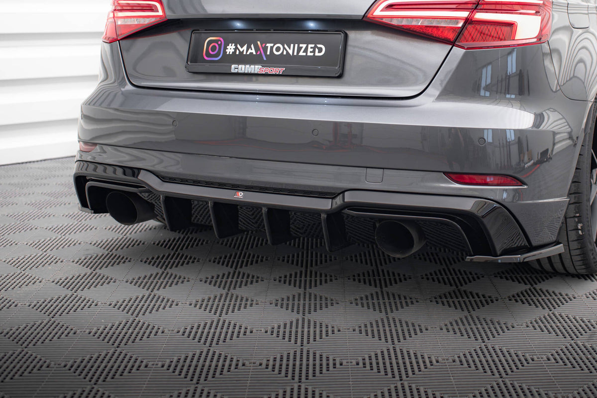 Difusor trasero para Audi A3 S-Line Sportback 8V Facelift (Version with single Exhausts on both sides)