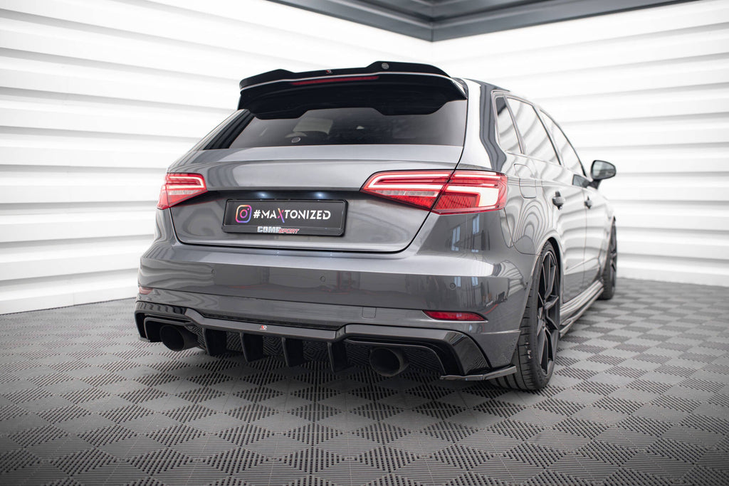 Difusor trasero para Audi A3 S-Line Sportback 8V Facelift (Version with single Exhausts on both sides)