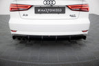 Difusor trasero para Audi A3 Sedan 8V Facelift (Version with dual Exhaust tips on one side)