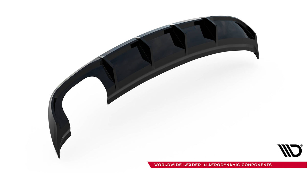 Difusor trasero para Audi A3 Sedan 8V Facelift (Version with dual Exhaust tips on one side)