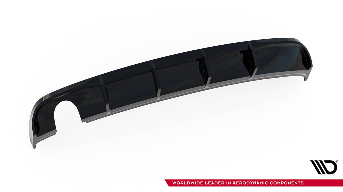 Difusor trasero para Audi A3 Sedan 8V Facelift (Version with single Exhaust tips on one side)