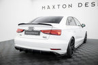 Difusor trasero para Audi A3 Sedan 8V Facelift (Version with single Exhaust tips on one side)