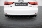 Difusor trasero para Audi A3 Sedan 8V Facelift (Version with single Exhaust tips on one side)