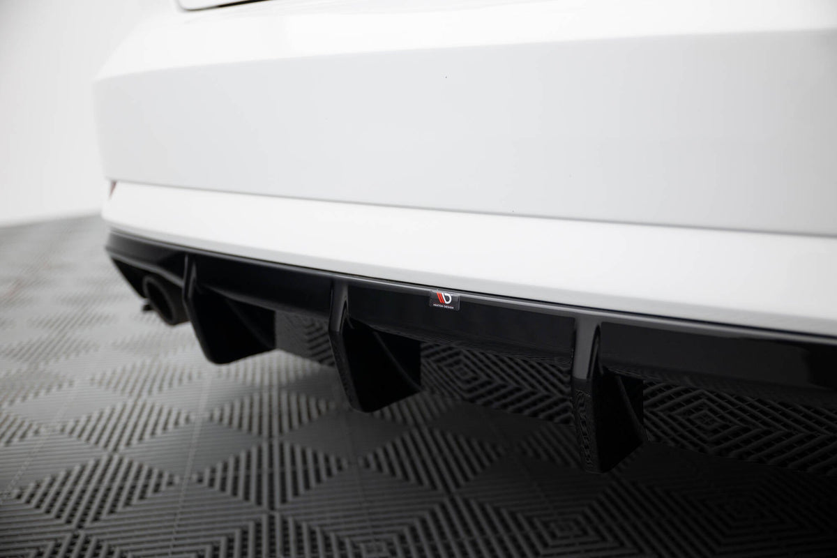 Difusor trasero para Audi A3 Sedan 8V Facelift (Version with single Exhaust tips on both sides)
