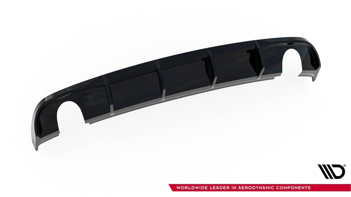 Difusor trasero para Audi A3 Sedan 8V Facelift (Version with single Exhaust tips on both sides)