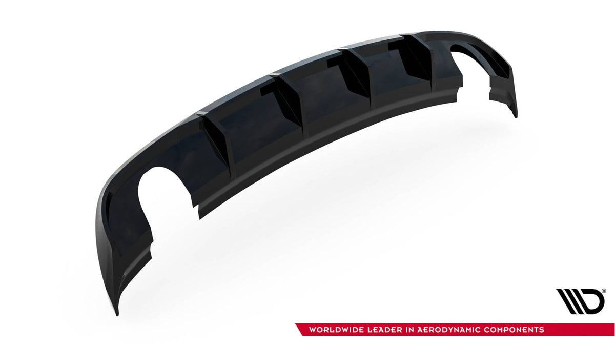 Difusor trasero para Audi A3 Sedan 8V Facelift (Version with single Exhaust tips on both sides)