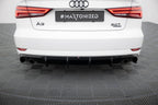 Difusor trasero para Audi A3 Sedan 8V Facelift (Version with single Exhaust tips on both sides)