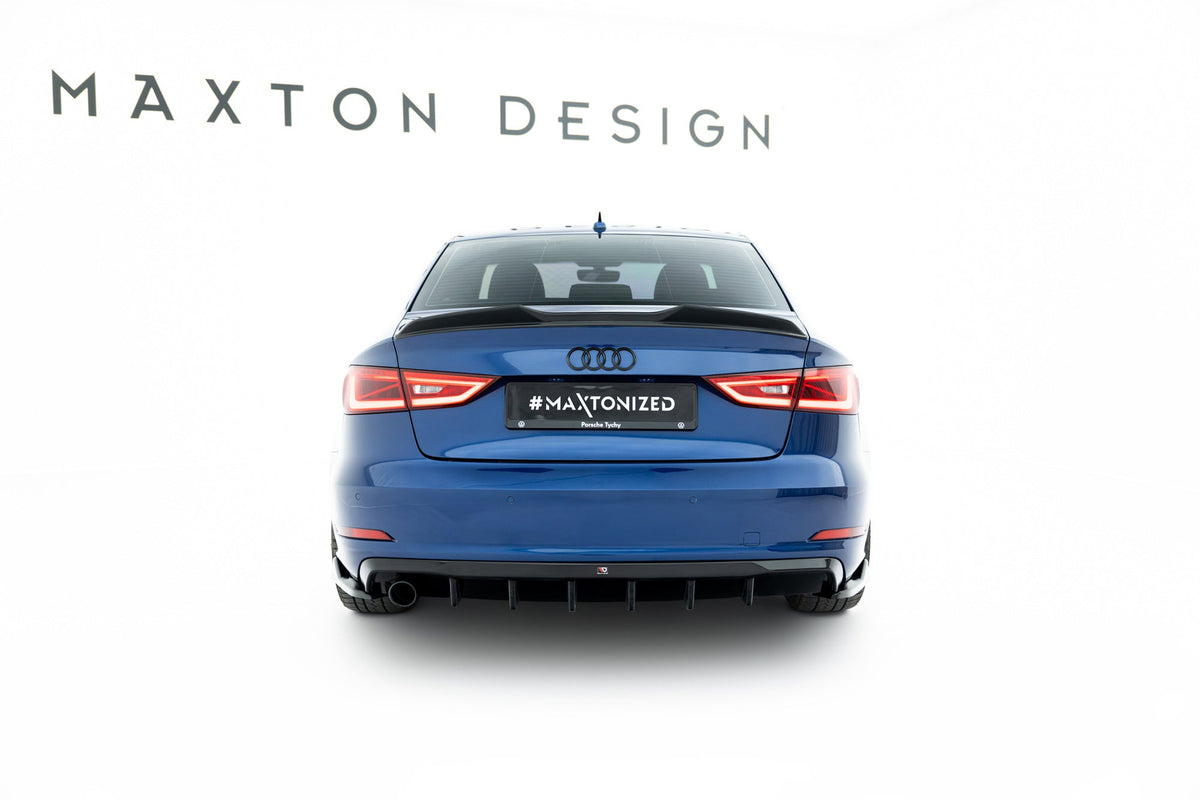 Difusor trasero para Audi A3 Sedan 8V (Version with single Exhaust tips on one side)