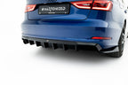 Difusor trasero para Audi A3 Sedan 8V (Version with single Exhaust tips on one side)