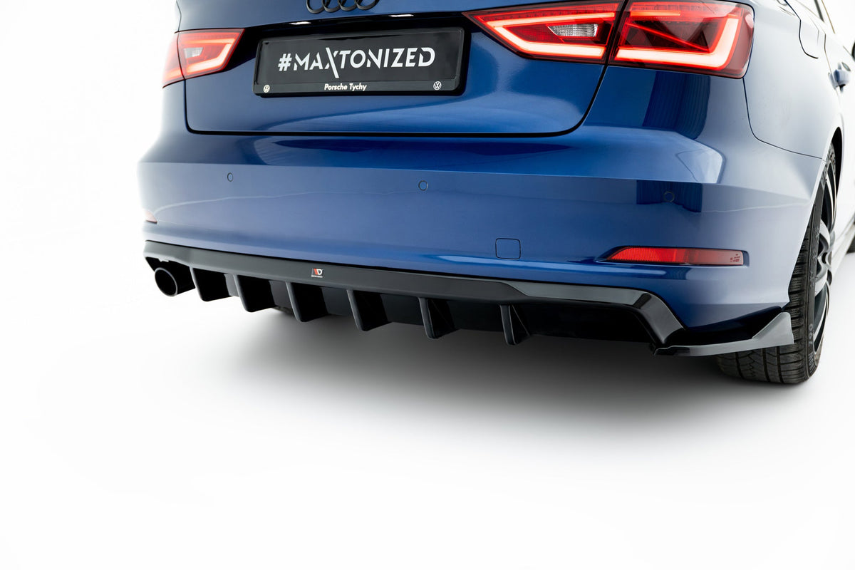 Difusor trasero para Audi A3 Sedan 8V (Version with single Exhaust tips on one side)