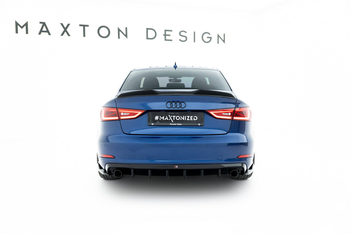 Difusor trasero para Audi A3 Sedan 8V (Version with single Exhaust tips on both sides)