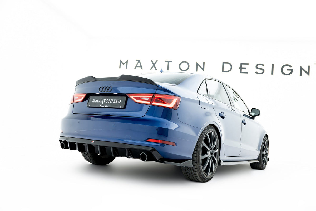 Difusor trasero para Audi A3 Sedan 8V (Version with single Exhaust tips on both sides)