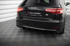 Difusor trasero para Audi A3 Sportback 8V Facelift (Version with double Exhaust tip)