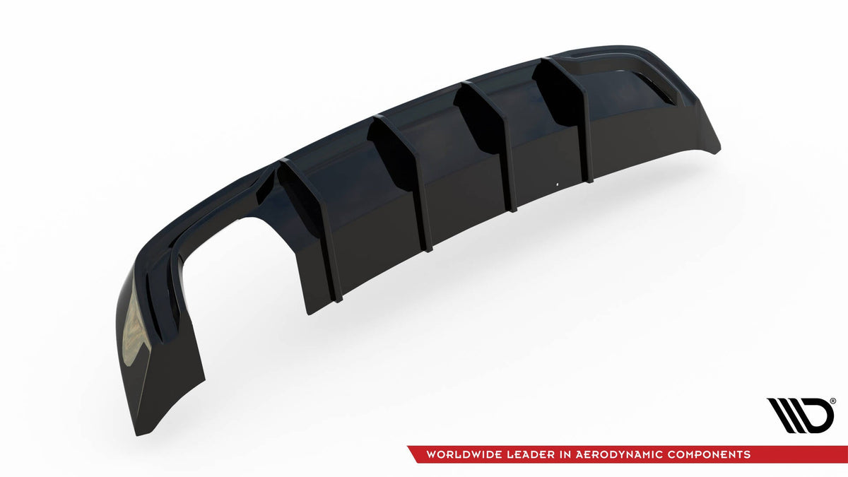 Difusor trasero para Audi A3 Sportback 8V Facelift (Version with double Exhaust tip)