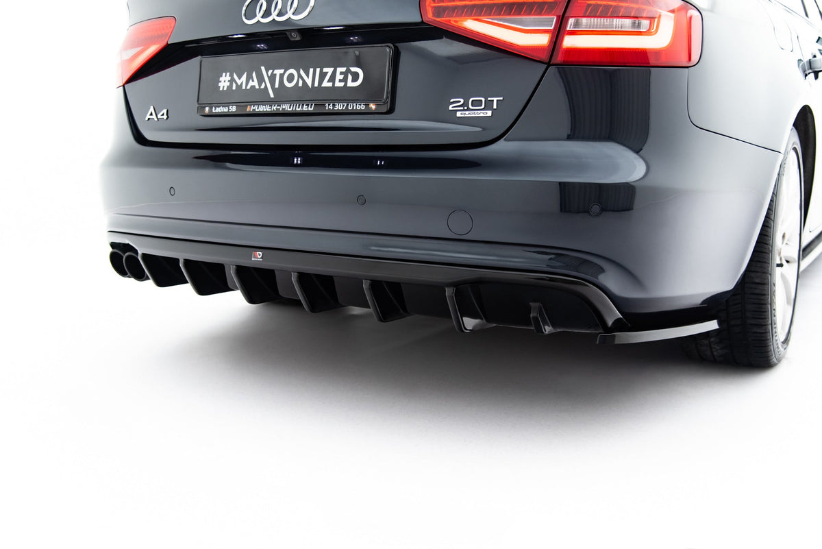 Difusor trasero para Audi A4 B8 Facelift (Single side dual Exhaust version)