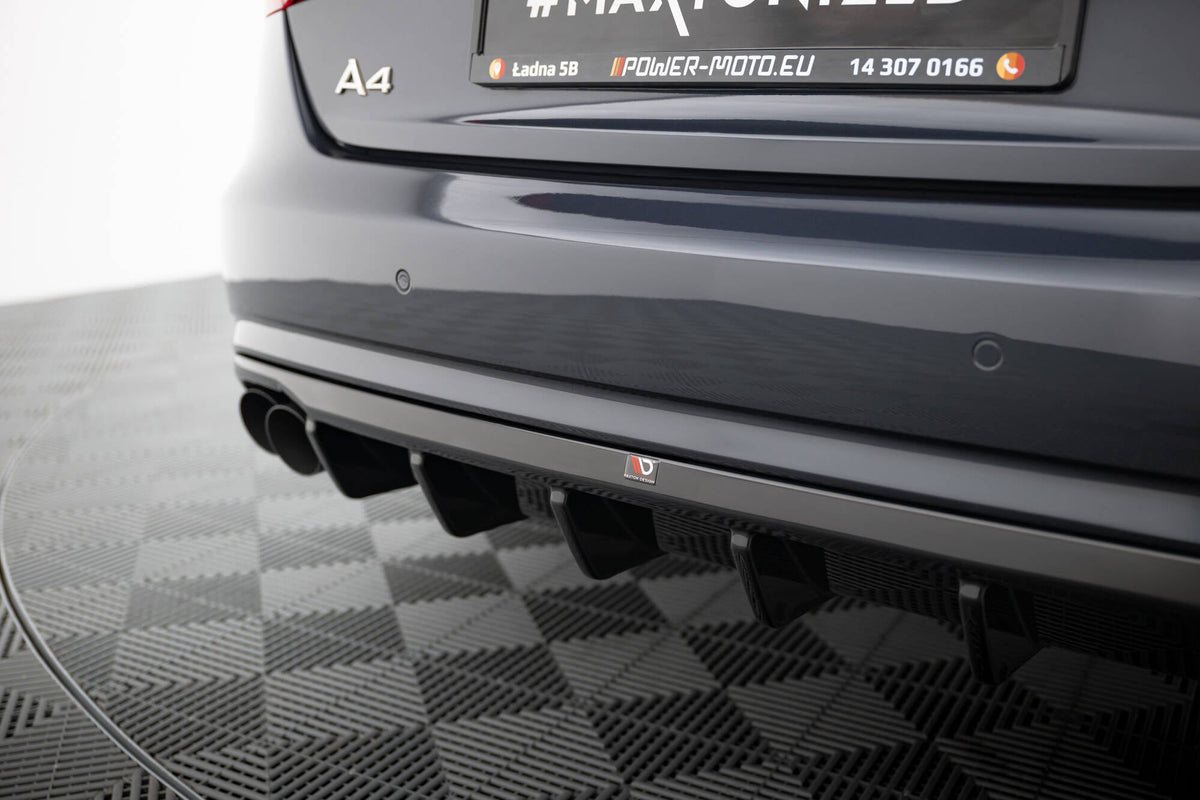 Difusor trasero para Audi A4 B8 Facelift (Version with dual Exhausts on both sides)
