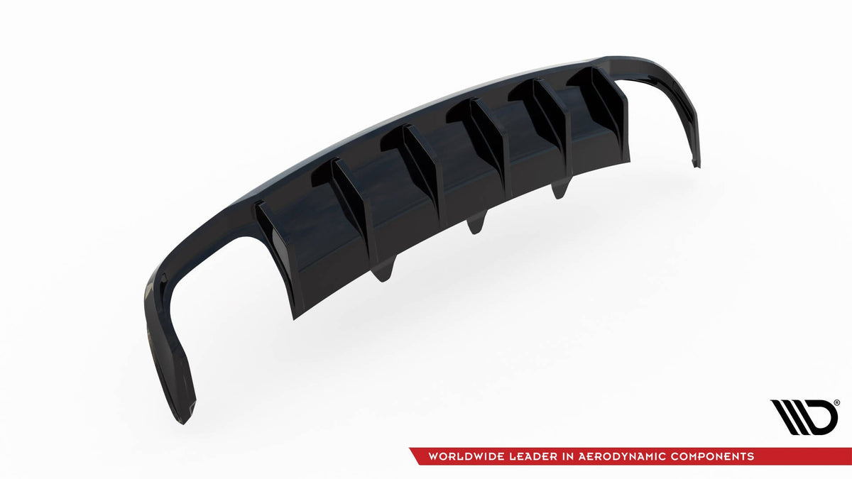Difusor trasero para Audi A4 B8 Facelift (Version with dual Exhausts on both sides)