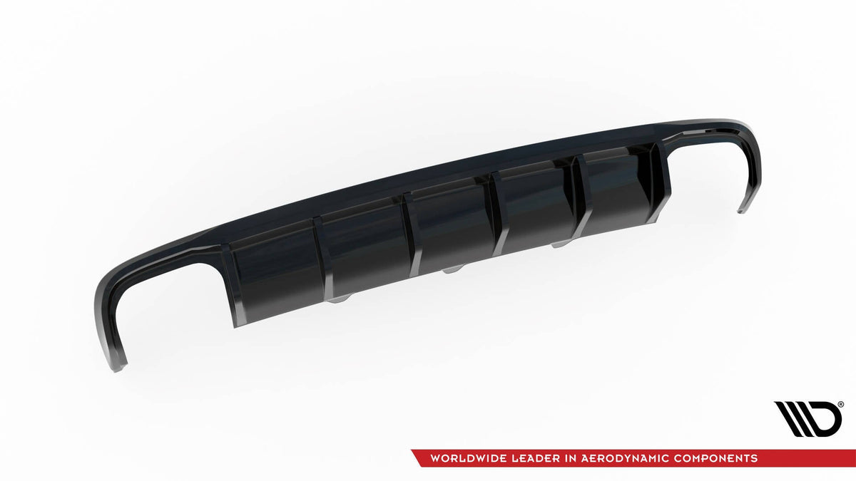 Difusor trasero para Audi A4 B8 Facelift (Version with dual Exhausts on both sides)