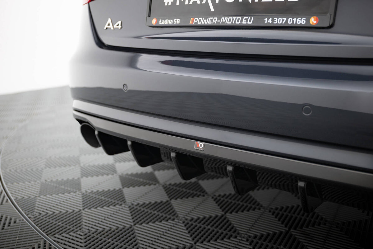 Difusor trasero para Audi A4 B8 Facelift (Version with single Exhausts on both sides)