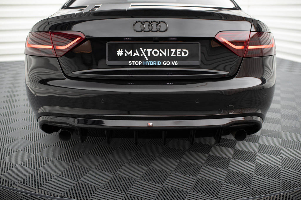 Difusor trasero para Audi A5 Coupe / Cabrio S-Line 8T (Version with single Exhausts on both sides)