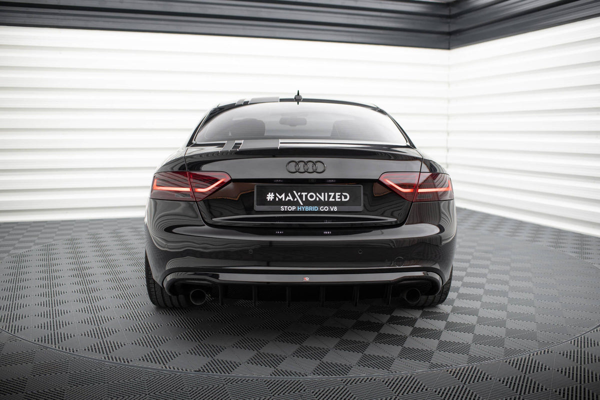 Difusor trasero para Audi A5 Coupe / Cabrio S-Line 8T (Version with single Exhausts on both sides)