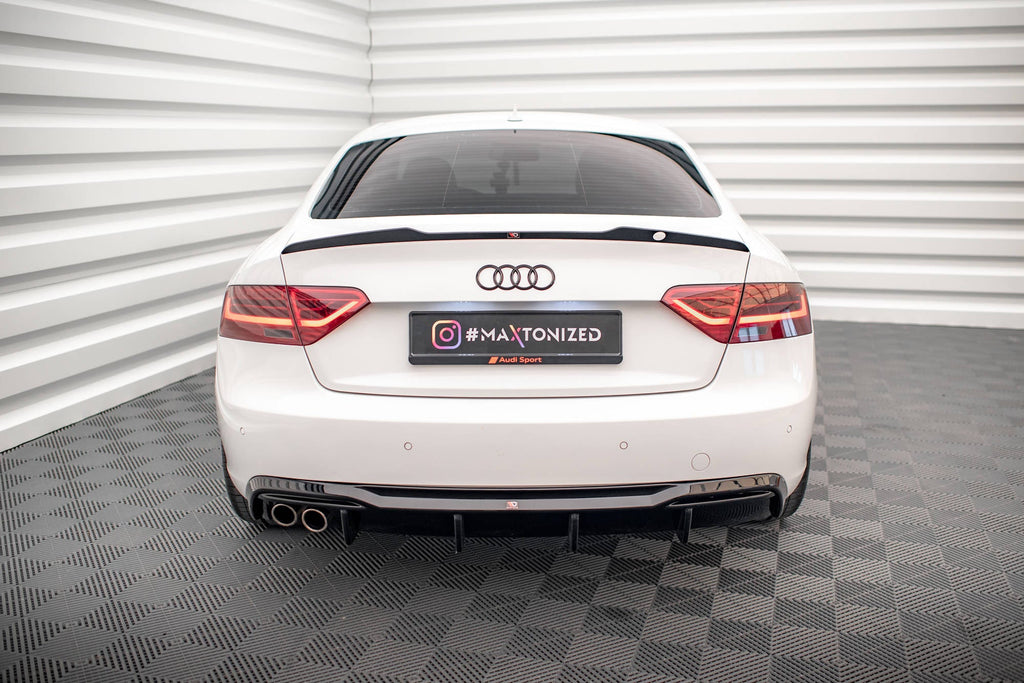 Difusor trasero para Audi A5 Sportback 8T Facelift (Version with dual Exhausts on one side)