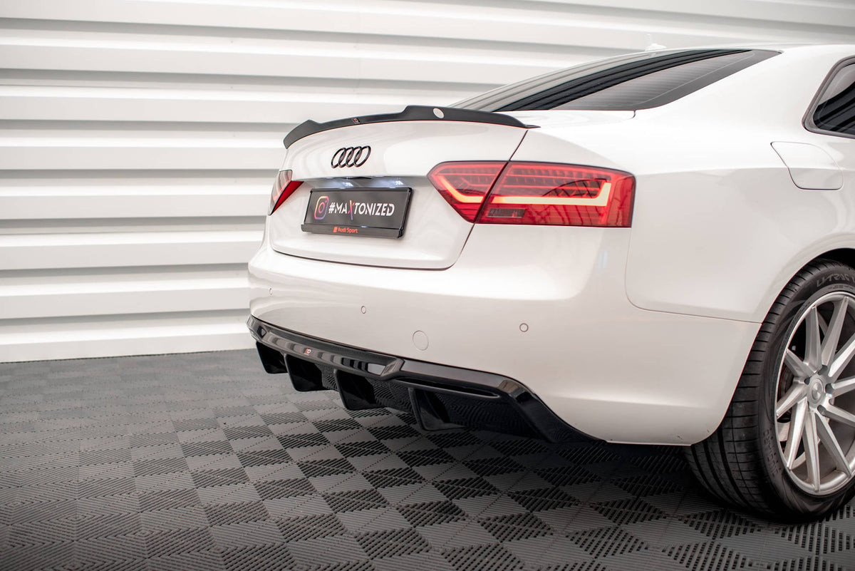 Difusor trasero para Audi A5 Sportback 8T Facelift (Version with dual Exhausts on one side)