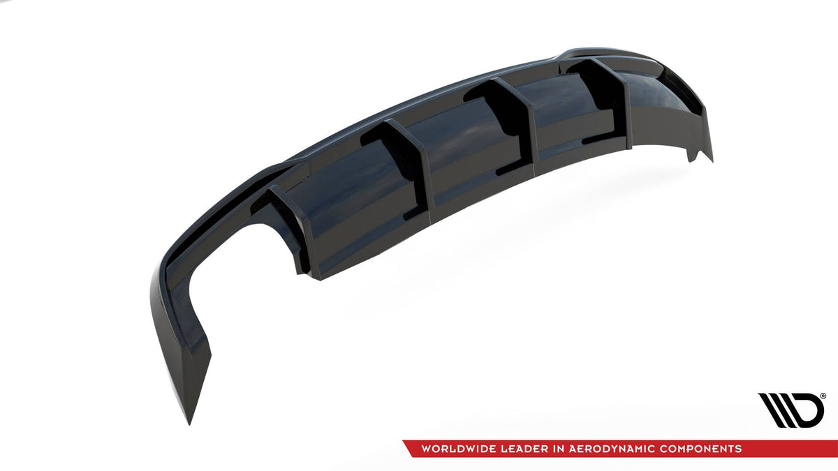 Difusor trasero para Audi A5 Sportback 8T Facelift (Version with dual Exhausts on one side)