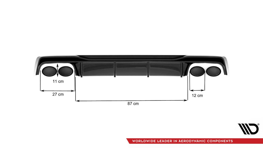 Difusor trasero para Audi A6 S-Line / S6 C8 / C8 Facelift