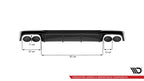 Difusor trasero para Audi A6 S-Line / S6 C8 / C8 Facelift