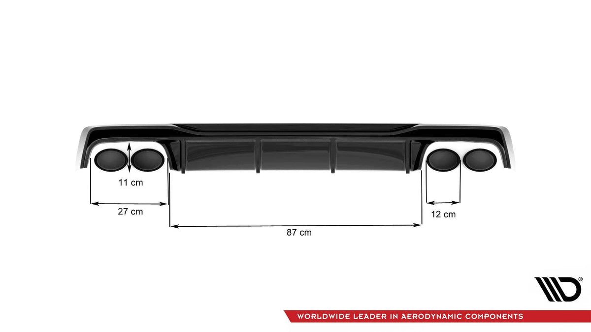 Difusor trasero para Audi A6 S-Line / S6 C8 / C8 Facelift