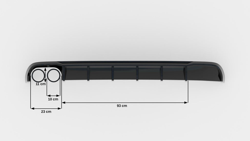 Difusor trasero para Audi A6 Sedan / Avant C7 (Single side dual Exhaust version)
