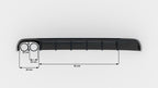 Difusor trasero para Audi A6 Sedan / Avant C7 (Single side dual Exhaust version)