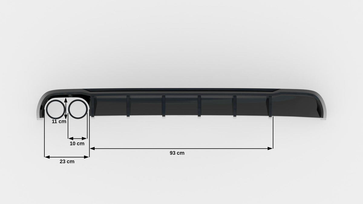 Difusor trasero para Audi A6 Sedan / Avant C7 (Single side dual Exhaust version)