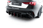 Difusor trasero para Audi RS3 Sedan 8Y Facelift (Version with original reflector)