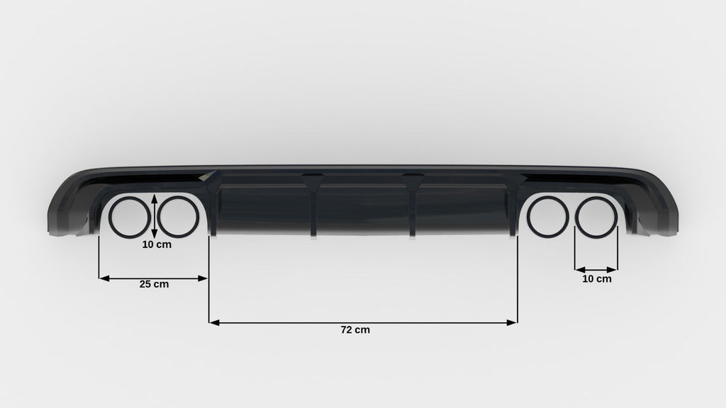 Difusor trasero para Audi S3 Sportback 8V