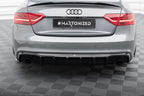 Difusor trasero para Audi S5 / A5 S-Line 8T Facelift (Version with single Exhausts on both sides)