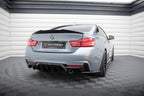 Difusor trasero para BMW 4 Coupe / Gran Coupe / Cabrio M-Pack F32 / F36 / F33 (Version with single Exhausts on both sides)